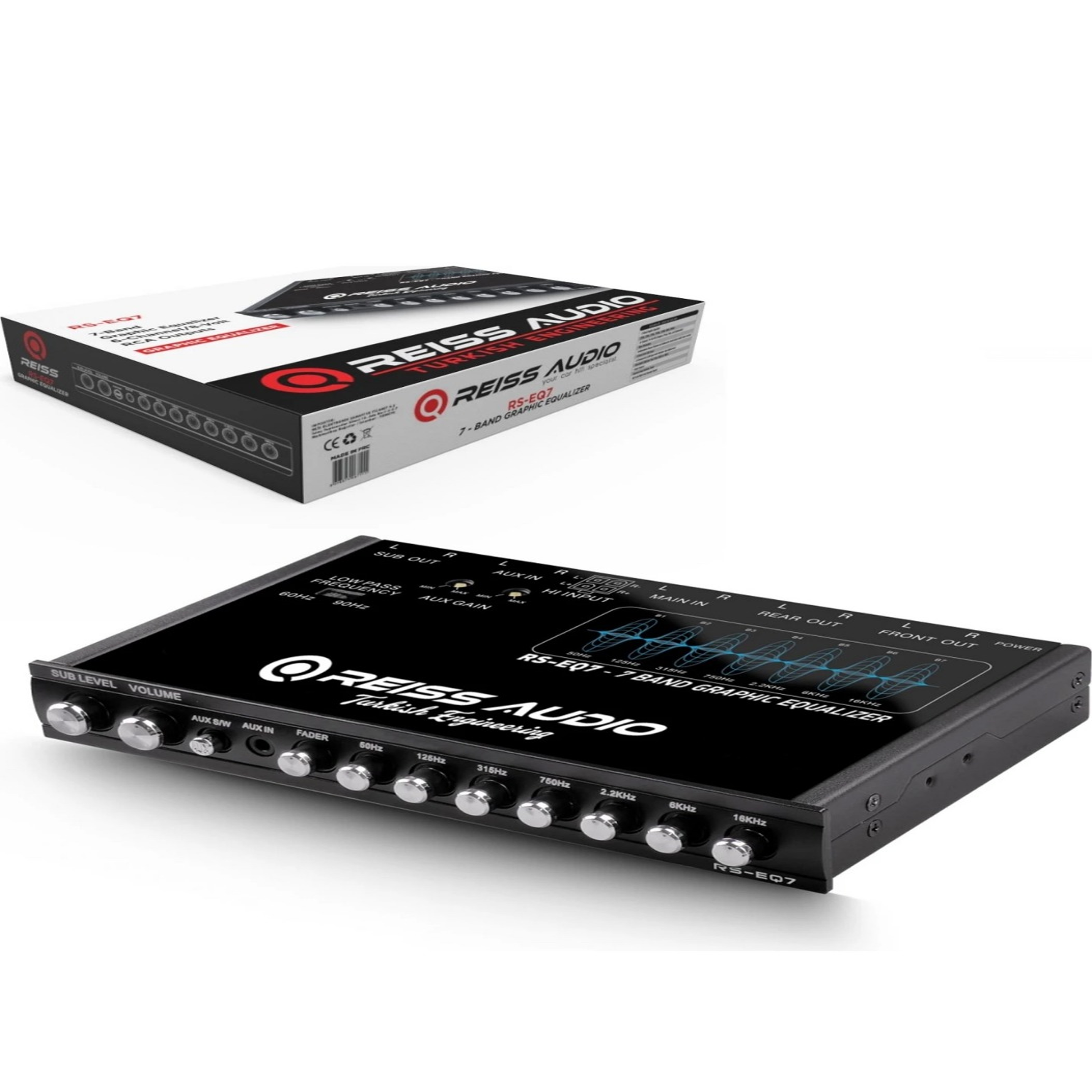 REISS GRAFİK EKOLAYZER 6 KANAL 7 BANTLI REISS AUDIO RS-EQ7